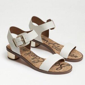 Sam Edelman Ankle Strap Heel Block Buckle Sandals